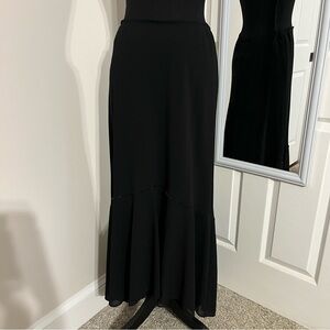 J.R. Nites by Caliendo Long Black Beaded Skirt Women's Size 10